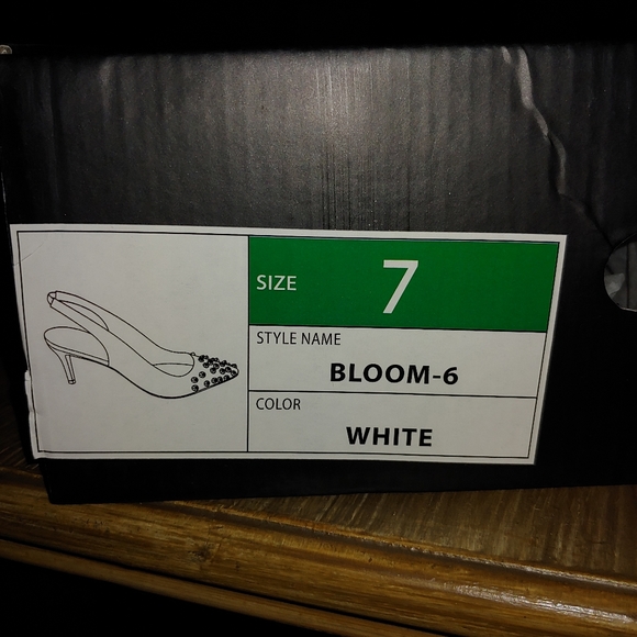 Liliana white studded heels - Picture 5 of 5